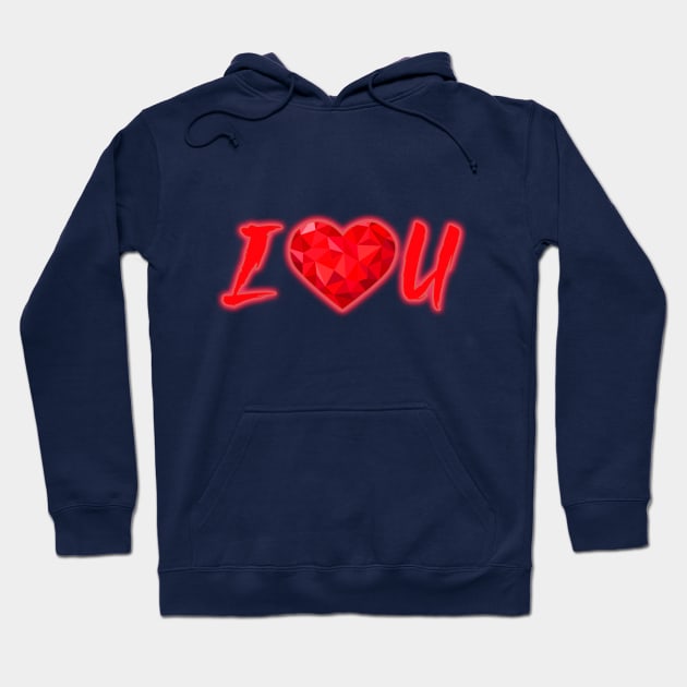 I love you mom Hoodie by focusLBdesigns